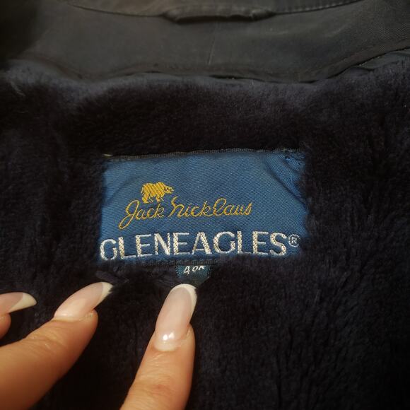 Vintage Jack Nicklaus Gleneagles Jacket Fur Line Golf Zip Up Jacket Mens XL 40R - Picture 5 of 10